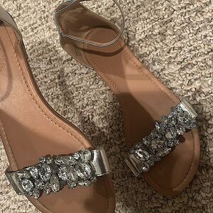 Silver Jewel Sandals